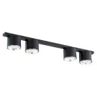 Emibig Loftlampe Nano Stål Sort | Egnet til 4x GU10 (AR111) - Max 12W